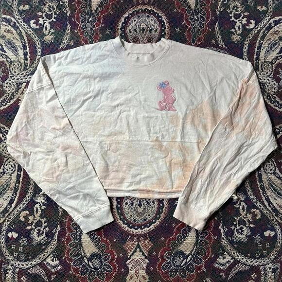 Disney Womens Aulani Aloha Hawaii Cropped Tie Dye Spirit Jersey Size Medium - Picture 1 of 9